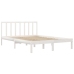Estructura de cama sin colchón madera pino blanco 120x200 cm