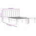 Estructura de cama sin colchón madera pino blanco 120x200 cm