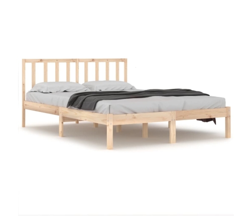 Estructura de cama sin colchón madera maciza de pino 180x200 cm