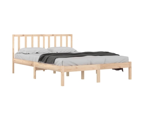 Estructura de cama sin colchón madera maciza de pino 180x200 cm