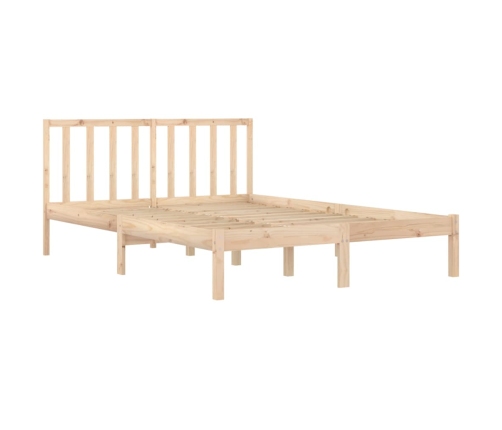 Estructura de cama sin colchón madera maciza de pino 180x200 cm