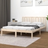 Estructura de cama sin colchón madera maciza de pino 180x200 cm