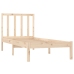 Estructura de cama madera maciza de pino 90x190 cm