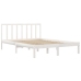 Estructura de cama madera maciza pino blanco 120x190 cm