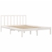 Estructura de cama madera maciza de pino blanco 135x190 cm