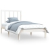 Estructura de cama madera maciza de pino blanco 75x190 cm