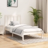 Estructura de cama madera maciza de pino blanco 75x190 cm