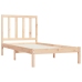 Estructura de cama madera maciza de pino 90x190 cm