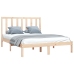 Estructura de cama sin colchón madera maciza pino 140x190 cm