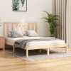 Estructura de cama sin colchón madera maciza pino 140x190 cm