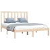 Estructura de cama sin colchón madera maciza de pino 140x200 cm