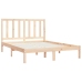 Estructura de cama sin colchón madera maciza de pino 140x200 cm