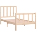 Estructura de cama madera maciza 90x190 cm