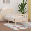 Estructura de cama madera maciza 90x190 cm