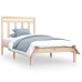 Estructura de cama madera maciza 75x190 cm