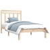 Estructura de cama madera maciza 75x190 cm