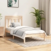 Estructura de cama madera maciza 75x190 cm