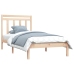 Estructura de cama madera maciza 90x190 cm