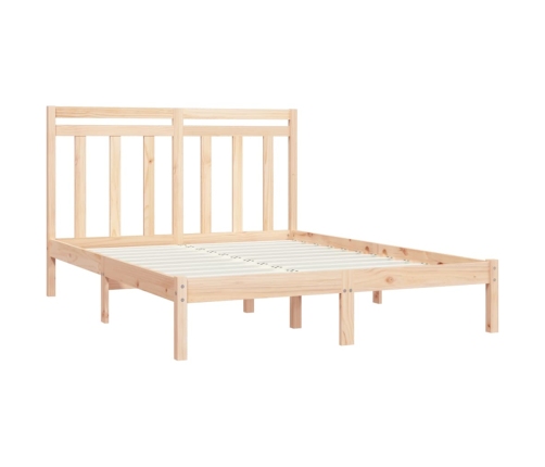 Estructura de cama madera maciza 120x190 cm