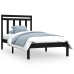 Estructura de cama madera maciza negro 100x200 cm