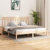 Estructura de cama de madera maciza 200x200 cm