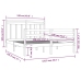 Estructura de cama madera maciza 120x190 cm
