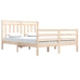 Estructura de cama madera maciza 140x200 cm