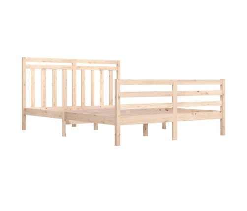 Estructura de cama de madera maciza 160x200 cm