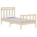 Estructura de cama madera maciza 90x190 cm