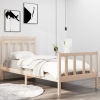 Estructura de cama madera maciza 90x190 cm