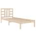 Estructura de cama madera maciza 90x190 cm