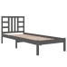 Estructura de cama individual madera maciza negra 90x190 cm