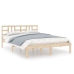 Estructura de cama madera maciza 120x190 cm