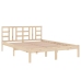 Estructura de cama madera maciza 120x190 cm