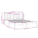 Estructura de cama madera maciza 120x190 cm