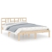 Estructura de cama de matrimonio madera maciza 135x190 cm