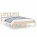 Estructura de cama madera maciza de pino 140x190 cm