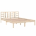 Estructura de cama de madera maciza 200x200 cm