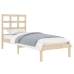 Estructura de cama madera maciza 75x190 cm