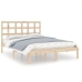 Estructura de cama madera maciza 120x190 cm