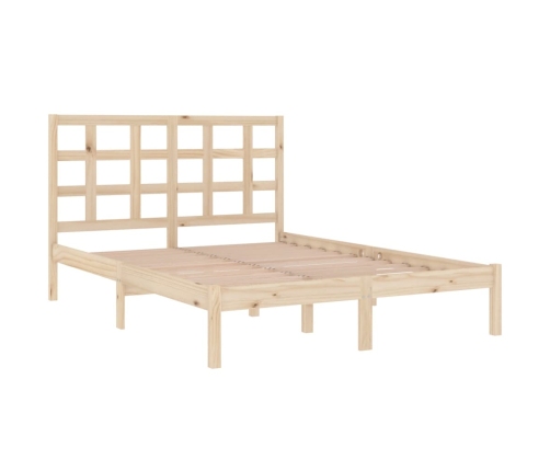 Estructura de cama madera maciza 120x190 cm