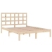 Estructura de cama madera maciza 120x190 cm