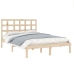 Estructura de cama madera maciza de pino 140x190 cm