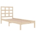 Estructura de cama madera maciza 100x200 cm