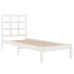 Estructura de cama madera maciza de pino blanco 100x200 cm