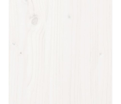 Estructura de cama de madera maciza blanca 140x200 cm
