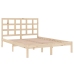 Estructura de cama madera maciza 180x200 cm