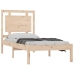 Estructura de cama madera maciza 75x190 cm