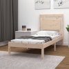 Estructura de cama madera maciza de pino 90x200 cm