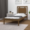 Estructura de cama madera maciza marrón miel 100x200 cm